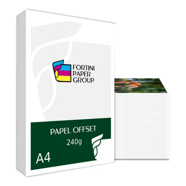 Papel Offset 240g A4 Branco 250 Folhas