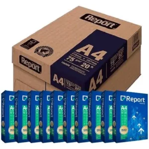 Papel Sulfite Report A4 75g - Caixa com 10 resmas - 5000 Folhas